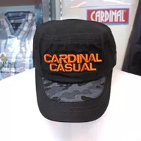 CARDINAL Original Hat Topi Casual Hitam Loreng 94