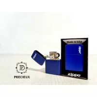 Korek Api Zippo Biru Navy Matte Original Ping Sound "Precieux"