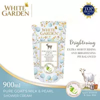 WHITE GARDEN Shower Cream Goat`s Milk Pure & Pearl 900ml Refill