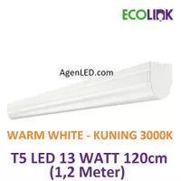 ECOLINK Lampu T5 Batten 13W TL LED 120cm 18 120 cm 13 watt KUNING