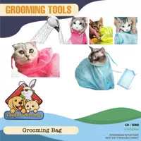 Tas Kantong Jaring Kucing Multifungsi Alat Cat Grooming Bag Mandi