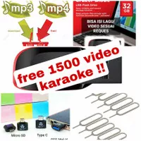 flashdisk sandisk 32gb sudah isi 1500 lagu karaoke mp3/mp4 original
