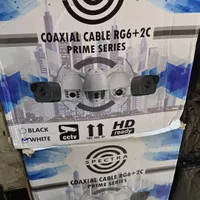 kabel cctv rg 6 plus power hitam atau putih 300mtr