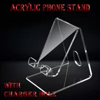 Premium Phone Stand Holder Acrylic - Tatakan Dudukan HP DI Meja