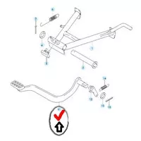 Pedal Rem-Pedal Comp Brake Suzuki Satria FU 2012 SGP