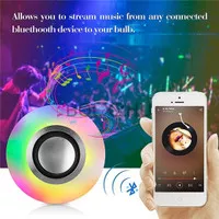 Speaker Lampu Disco Musik LED 2 in 1 Bohlam Speaker Bluetooth