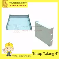 Tutup Talang Air PVC Kotak 4 inch / Tutup Talang Kotak PVC 4 inch