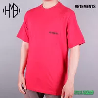 Vetements Back Front Logo Tee Red