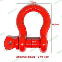 Shackle Omega / Segel Omega 5/8" (3 1/4 Ton) merah