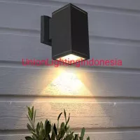 SL9009/1 LAMPU DINDING OUTDOOR TAMAN PILAR KOTAK WATERPROOF WALL LAMP