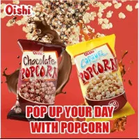 Oishi popcorn coklat Oishi Popcorn caramel renceng isi 10