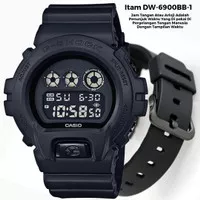 Jam Tangan Sport Unisex Casio G-Shock DW-6900 Black Dial Silver