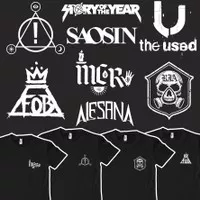 Kaos Murah Band Emo | PATD, Saosin, MCR, SOTY, FOB, dll