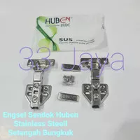 Engsel Sendok Hidrolis 1/2 Bungkuk Stainless Steel Per Pasang