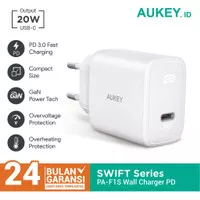 Charger Aukey USB-C 20W PD 3.0 GaN Power Tech - Swift Series PA-F1S