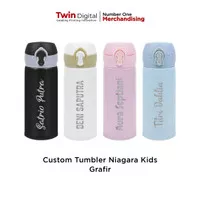 Tumbler Termos Custom Botol Minum Anak Custom Nama Niagara Kids Grafir