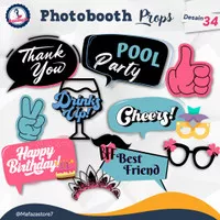 Photo props wedding / Photobooth props Sekolah / Perlengkapan foto