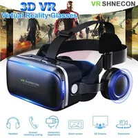 VR SHINECON Box Virtual Reality Glasses dengan Headphone for Phone Ori