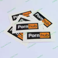 Cutting Sticker Helm Porn Hub Vinyl Oracal