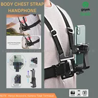 Body Chest Strap / Tali Dada Mount Holder Smartphone dan Action Camera
