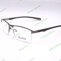 frame kacamata pria wanita sporty half frame ferrari 20201 gunmetal