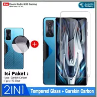 2IN1 Tempered Glass Xiaomi Redmi K50 GAMING NEW Tempered Glass Layar