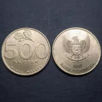 1 KEPING KOIN 500 MELATI 1997 / BAHAN MAHAR / KOLEKSI