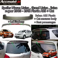 spoiler nissan grand livina nissan livina plastik plus lampu dan warna