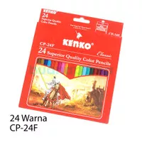 Pensil Warna Kenko 24 Warna Panjang Pencils Colour Color CP-24F