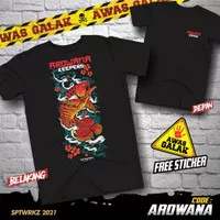 Kaos ikan Arowana / kaos Ikan galak / kaos ikan predator #015