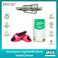 Bundle 9 Sousouyou Fiber Detox Drink + Healthy Shoes Sandal Pelangsing