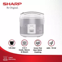 Rice Cooker Sharp KS-FR18ND | Magic com KSFR18ND FR 18ND 18 ND BR 1.8L