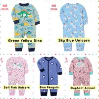 JumperPanjang Bayi Jumpsuit Kancing Newborm Romper Bodysuit Bayi Impor