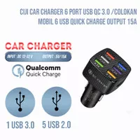 CIJI Car Charger 6 Port USB QC 3.0 /Colokan Mobil 6 USB Quick Charge