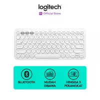 Logitech K380 Keyboard Wireless Bluetooth Multi-Device - White