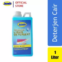 Jezmin Liquid Detergent Laundry (Deterjen Cair) 1 Liter - Blue Wish
