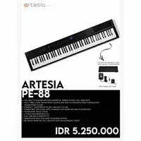 Piano Artesia PE 88 PE-88 with 100 style keyboard 130+ built-in sounds