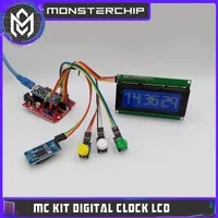 MC KIT DIGITAL CLOCK RTC DS3231 & LCD I2C DIY JAM DIGITAL ARDUINO