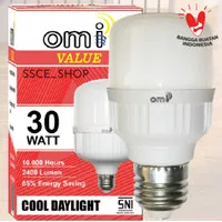 Bohlam Lampu LED Capsule Omi Value 30 Watt Putih /Lampu Tabung Omi 30W