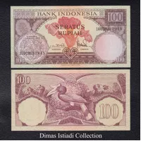 Uang Kuno 100 Rupiah 1959 Seri Bunga