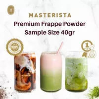 Bubuk Minuman Masterista Sample Size 40 gr - Gourmet Frappe Powder - Matcha Vanilla