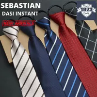 SEBASTIAN - Dasi instant dasi skinny dasi siap pakai dasi formal