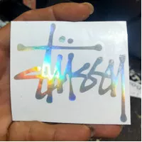 stiker stussy stiker logo motor mobil