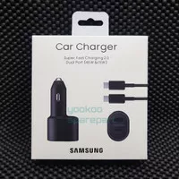 Car Charger Samsung 45W + 15W Super Fast Charging Oem Charger Mobil