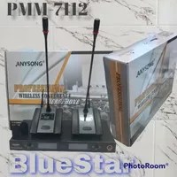 Mic Wireless Conference Anysong PMM 7112 Original - Podium PMM7112