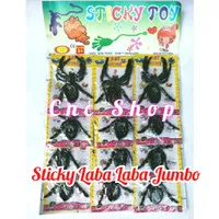 Mainan Sticky Laba Laba Jelly Besar Prank Toys Tarantula bisa nempel