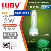 Senter Cas / Lampu Senter / Senter Bagus / Senter Luby -8916A 3 Watt