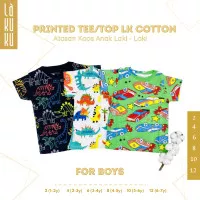 Lakuku - LK cozy is good Printed Tee Top Boy Atasan Baju Kaos Anak