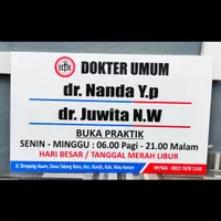 Plang Acrylic Ukuran 60x90 Papan Akrilik Praktek Bidan Dokter Perawat