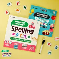 Mainan edukasi membaca dan menulis Magnetic Alphabet spelling word